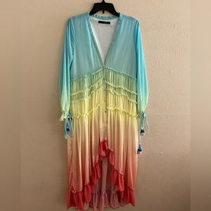 Linjia Shop multicolored, dress, size large.